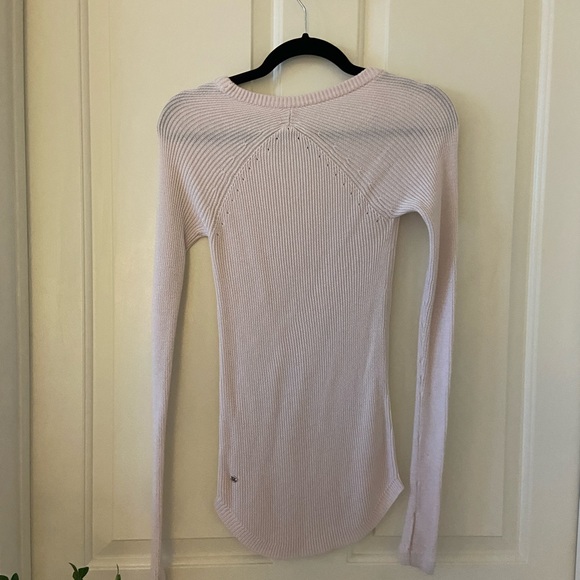 Lululemon Womens Knit Sweater Light Pink Size 4 - Picture 2 of 4